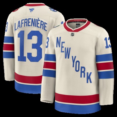 New York Rangers Alexis Lafreniere Fanatics Beige 2026 NHL Winter Classic Premium Jersey