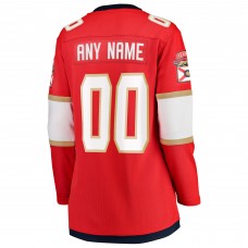 Именная игровая джерси Женская Florida Panthers Fanatics Red 2025 Stanley Cup Final Home Breakaway Custom Именная игровая джерси Женская Florida Panthers Fanatics Red 2025 Stanley Cup Final Home Breakaway Custom