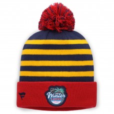Florida Panthers Fanatics Navy/Red 2026 NHL Winter Classic Cuffed Pom Knit Hat Florida Panthers Fanatics Navy/Red 2026 NHL Winter Classic Cuffed Pom Knit Hat