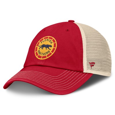 Бейсболка Florida Panthers Fanatics Red/Cream 2026 NHL Winter Classic Trucker