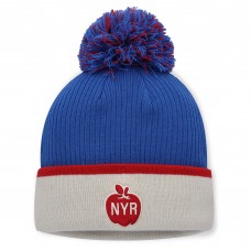 Женская New York Rangers Fanatics Blue/Red 2026 NHL Winter Classic Cuffed Pom Knit Hat Женская New York Rangers Fanatics Blue/Red 2026 NHL Winter Classic Cuffed Pom Knit Hat