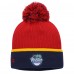 Женская Florida Panthers Fanatics Navy/Red 2026 NHL Winter Classic Cuffed Pom Knit Hat