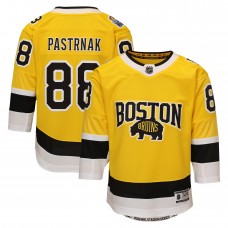 Подростковая Boston Bruins David Pastrnak Outerstuff Gold 2026 NHL Stadium Series Premier Jersey