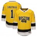 Подростковая Boston Bruins Jeremy Swayman Outerstuff Gold 2026 NHL Stadium Series Premier Jersey
