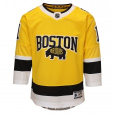 Подростковая Boston Bruins Jeremy Swayman Outerstuff Gold 2026 NHL Stadium Series Premier Jersey