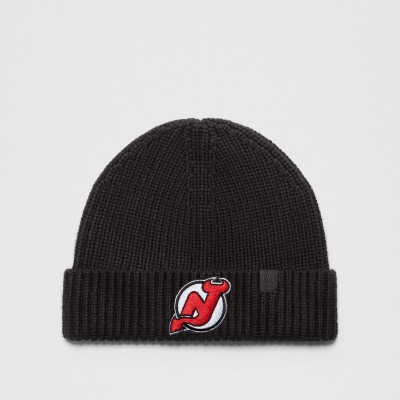 Unisex New Jersey Devils lululemon Black Close-Fit Wool-Blend Ribbed Beanie