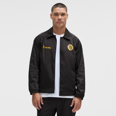 Boston Bruins lululemon Black Coaches Full-Button Jacket