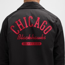 Chicago Blackhawks lululemon Black Coaches Full-Button Jacket
