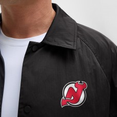 New Jersey Devils lululemon Black Coaches Full-Button Jacket