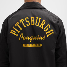 Куртка Pittsburgh Penguins lululemon Black Coaches Full-Button Куртка Pittsburgh Penguins lululemon Black Coaches Full-Button
