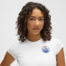 Женская футболка Edmonton Oilers lululemon White Baby