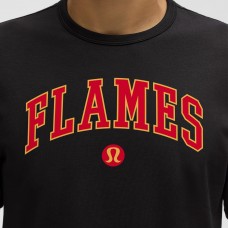 Calgary Flames lululemon Black Organic Cotton Classic-Fit T-Shirt