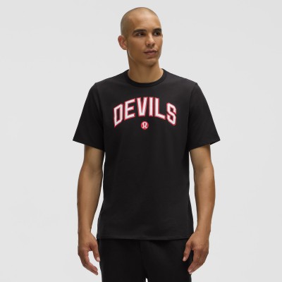 Футболка New Jersey Devils lululemon Black Organic Cotton Classic-Fit