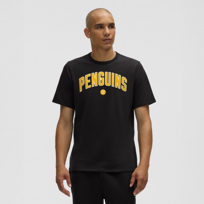 Футболка Pittsburgh Penguins lululemon Black Organic Cotton Classic-Fit