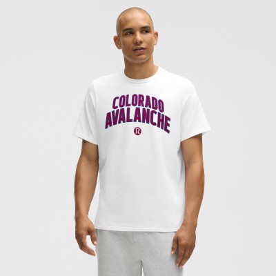 Футболка Colorado Avalanche lululemon White Organic Cotton Classic-Fit