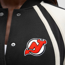 Женская джерси New Devils lululemon Black Scuba Oversized Full-Snap Varsity Jacket Женская джерси New Devils lululemon Black Scuba Oversized Full-Snap Varsity Jacket