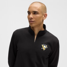 Pittsburgh Penguins lululemon Black Soft Jersey Half-Zip Pullover