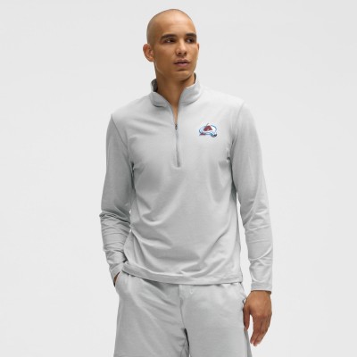 Colorado Avalanche lululemon Heather Gray Soft Jersey Half-Zip Pullover