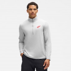Detroit Red Wings lululemon Heather Gray Soft Jersey Half-Zip Pullover