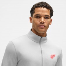 Detroit Red Wings lululemon Heather Gray Soft Jersey Half-Zip Pullover