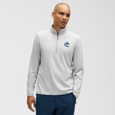 Vancouver Canucks lululemon Heather Gray Soft Jersey Half-Zip Pullover