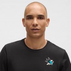 San Jose Sharks lululemon Black Soft Jersey T-Shirt San Jose Sharks lululemon Black Soft Jersey T-Shirt