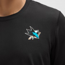 San Jose Sharks lululemon Black Soft Jersey T-Shirt San Jose Sharks lululemon Black Soft Jersey T-Shirt