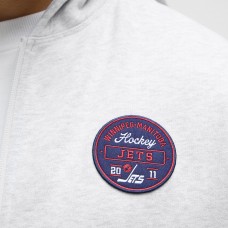 Толстовка на молнии Winnipeg Jets lululemon Heathered Core Ultra Light Grey Steady State