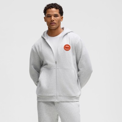 Толстовка на молнии Anaheim Ducks lululemon Heathered Core Ultra Light Grey Steady State