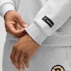 Толстовка на молнии Boston Bruins lululemon Heathered Core Ultra Light Grey Steady State