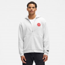 Detroit Red Wings lululemon Heathered Core Ultra Light Grey Steady State Full-Zip Hoodie
