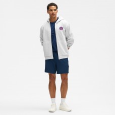 Edmonton Oilers lululemon Heathered Core Ultra Light Grey Steady State Full-Zip Hoodie