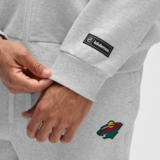 Minnesota Wild lululemon Heathered Core Ultra Light Grey Steady State Full-Zip Hoodie