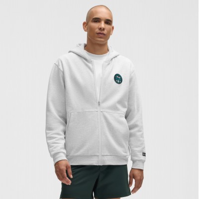 San Jose Sharks lululemon Heathered Core Ultra Light Grey Steady State Full-Zip Hoodie