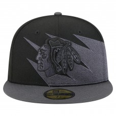 Бейсболка Chicago Blackhawks New Era Black Spikes 59FIFTY Бейсболка Chicago Blackhawks New Era Black Spikes 59FIFTY