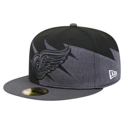 Бейсболка Detroit Red Wings New Era Black Spikes 59FIFTY