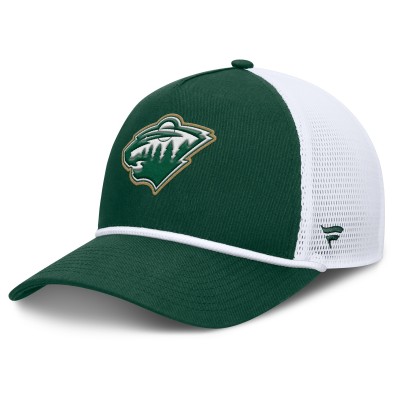 Бейсболка Minnesota Wild Fanatics Green/White Bermuda A-Frame