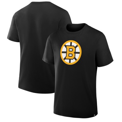 Футболка Boston Bruins Fanatics Black Primary Logo Legacy