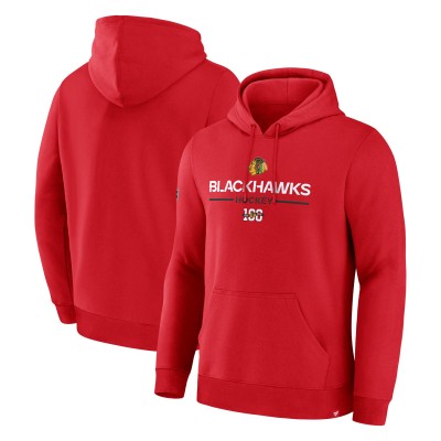 Толстовка Chicago Blackhawks Fanatics Red Centennial Fleece