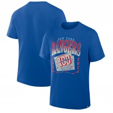 New York Rangers Fanatics Blue Centennial Retro Graphic Legacy T-Shirt New York Rangers Fanatics Blue Centennial Retro Graphic Legacy T-Shirt