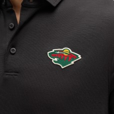 Minnesota Wild lululemon Black Evolution Polo