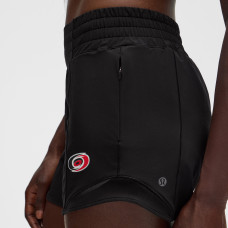 Женская Carolina Hurricanes lululemon Black Hotty Hot High-Rise Lined Short 4
