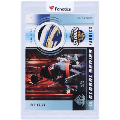 Artem Zub Ottawa Senators 2024-25 Upper Deck SP Game Used Global Series Game Used Logo Relic #GSF-AZ #2/2 Card