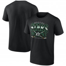 Dallas Stars Black Retro Cross Sticks T-Shirt