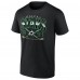 Dallas Stars Black Retro Cross Sticks T-Shirt
