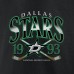 Dallas Stars Black Retro Cross Sticks T-Shirt