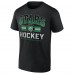 Dallas Stars Black Retro Stripe T-Shirt
