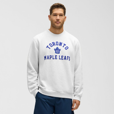 Toronto Maple Leafs lululemon Heathered Core Ultra Light Grey Steady State Crew