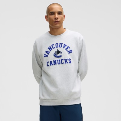 Vancouver Canucks lululemon Heathered Core Ultra Light Grey Steady State Crew