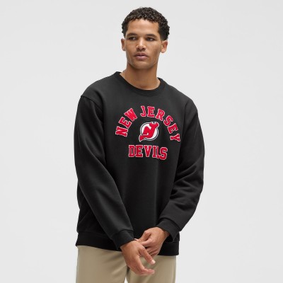 New Jersey Devils lululemon Black Steady State Crew
